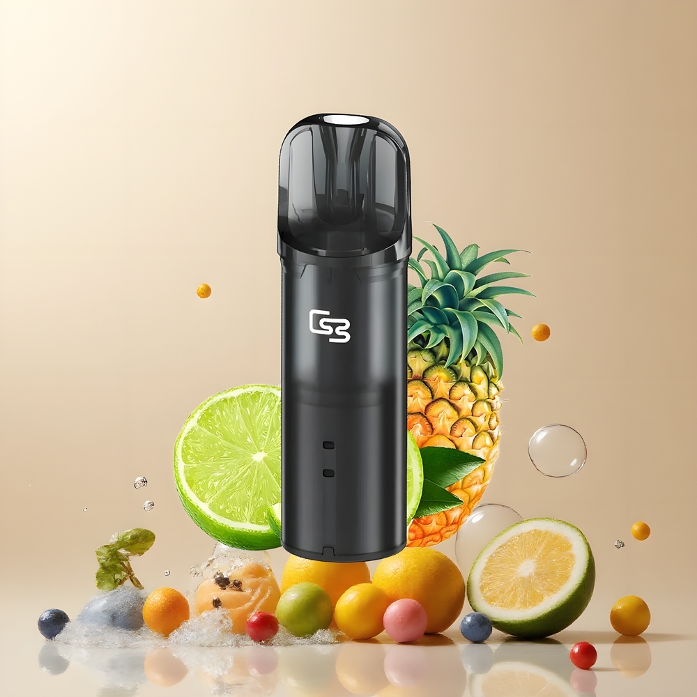 Partihandel Sverige GEEK BAR Elite Förfylld Pod Kit Gul 650mAh 2.0ml Magnetisk Bypass