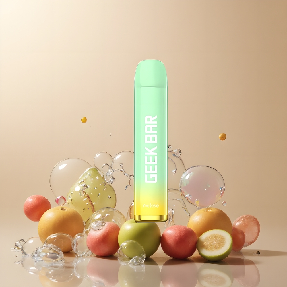 Partihandel Sverige GEEK BAR Meloso 600 Puffs 20mg Engångs Vape Sur Äpple