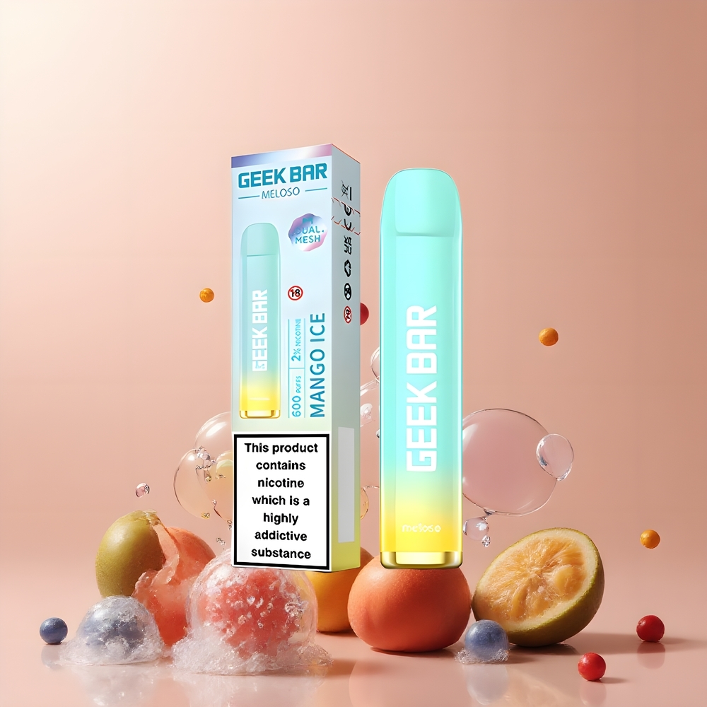 Partihandel Sverige GEEK BAR Meloso 600 Puffs 2ml 550mAh 20mg Mango Is