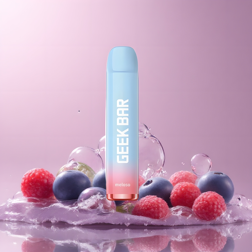 Partihandel Sverige GEEK BAR Meloso 600 Puffs 2ml 550mAh Blåbär Sur Hallon