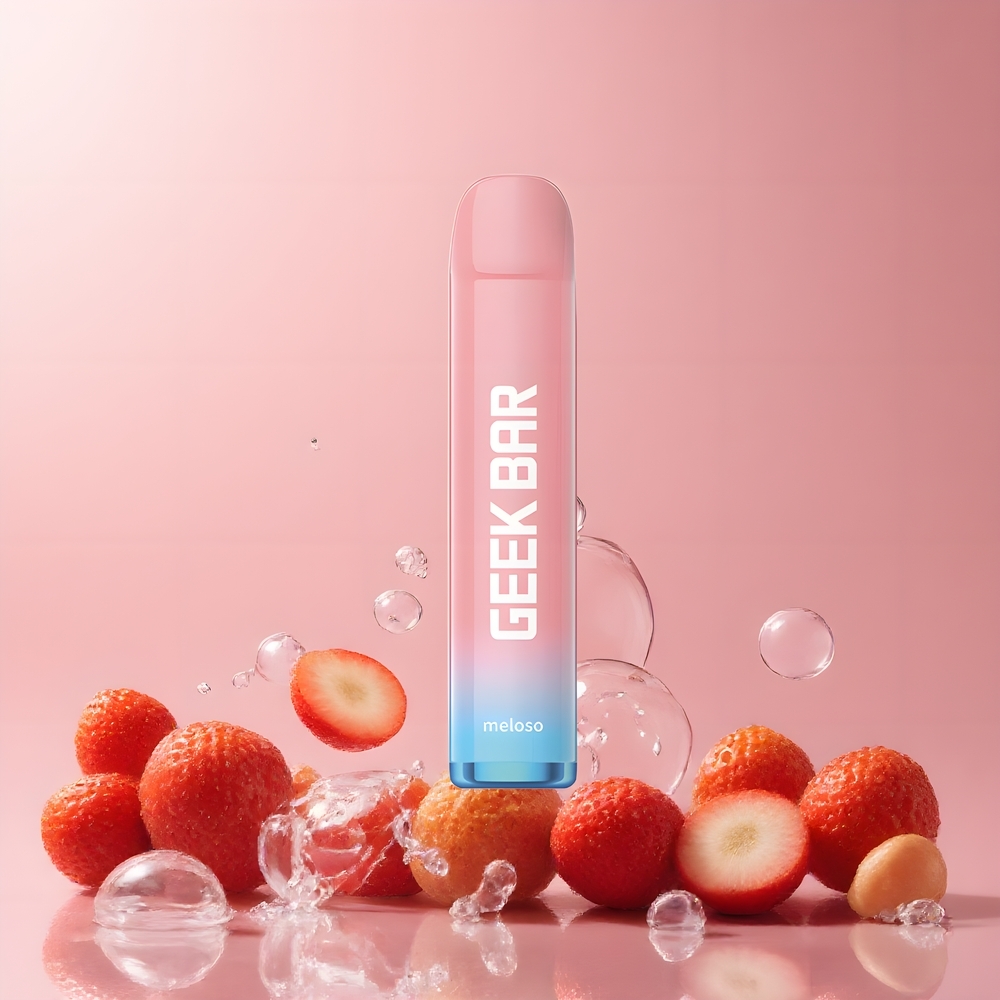 Partihandel Sverige GEEK BAR Meloso 600 Puffs 2ml Jordgubb Is