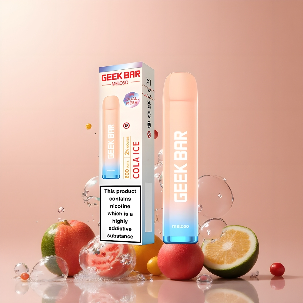 Partihandel Sverige GEEK BAR Meloso 600 Puffs Vape Cola Is 2ml 550mAh 20mg