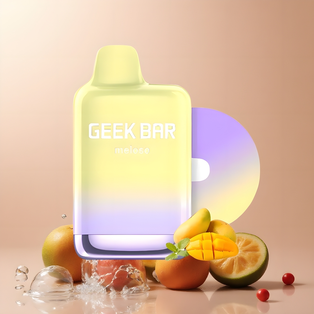 Partihandel Sverige GEEK BAR Meloso Max 9000 5% 14ml Mexikansk Mango Vape