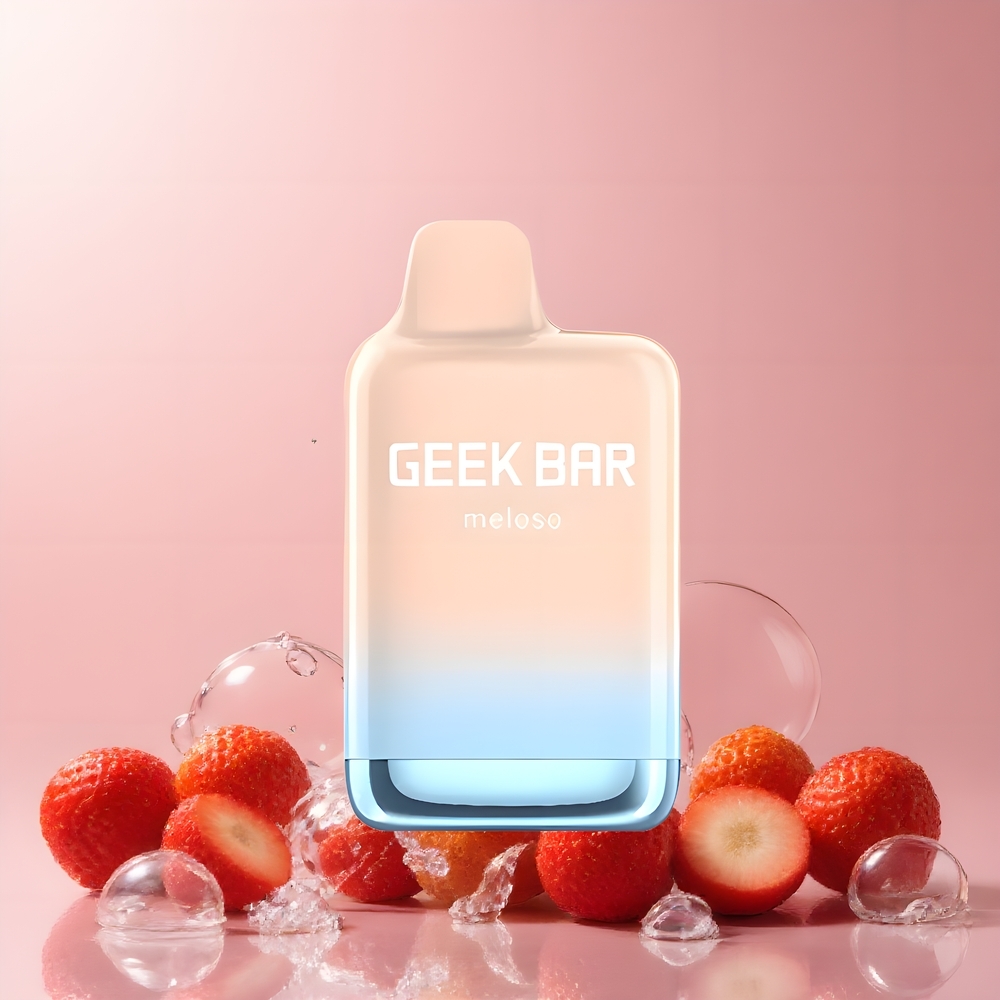Partihandel Sverige GEEK BAR Meloso Max 9000 Puffs 14ml 5% Jordgubb Is Vape
