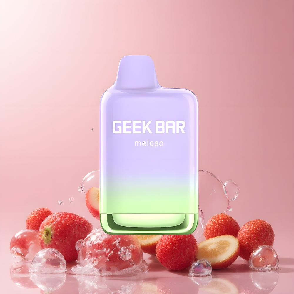 Partihandel Sverige GEEK BAR Meloso Max 9000 Puffs 14ml USB-C Dubbel Mesh Bärtrio