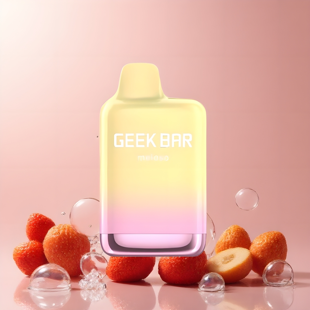 Partihandel Sverige GEEK BAR Meloso Max 9000 Puffs 14ml USB-C Jordgubbe Mango