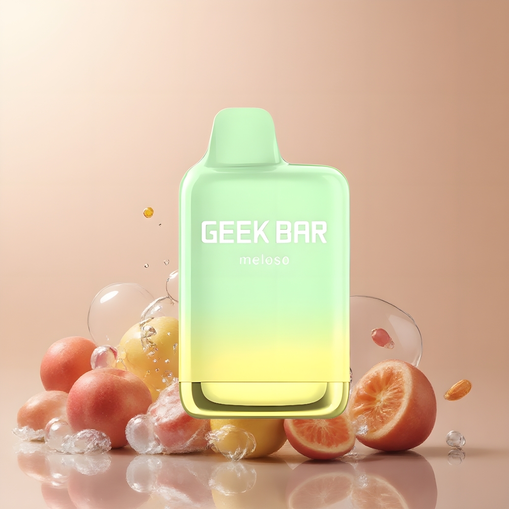 Partihandel Sverige GEEK BAR Meloso Max 9000 Puffs 14ml USB-C Suräpple Is