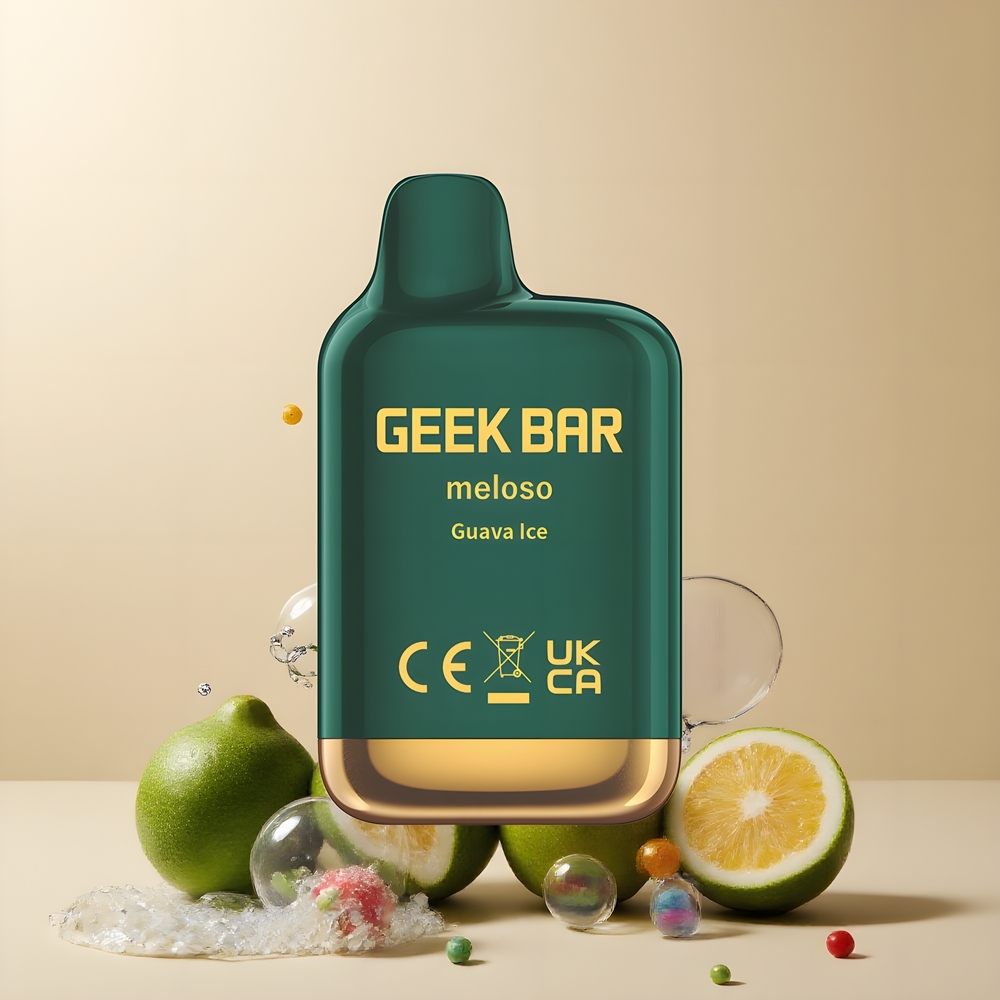 Partihandel Sverige GEEK BAR Meloso Mini 600 Guava Is 2ml 550mAh Dual Mesh Auto Draw