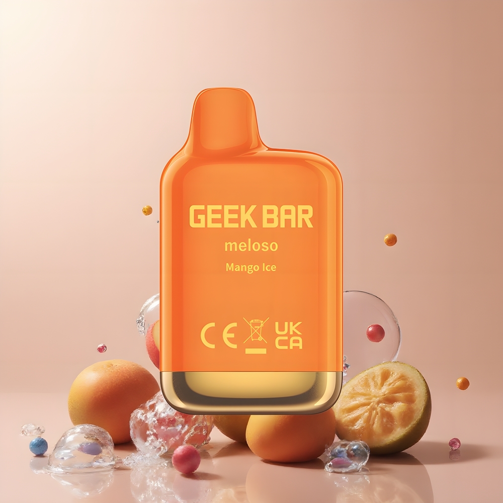 Partihandel Sverige GEEK BAR Meloso Mini 600 Puff Vape Mango Is Dual Mesh 550mAh