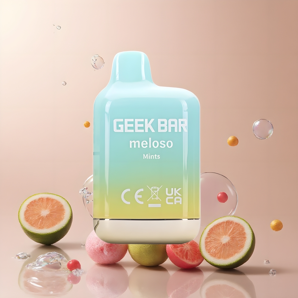 Partihandel Sverige GEEK BAR Meloso Mini 600 Puffs 550mAh 2ml 20mg Mint