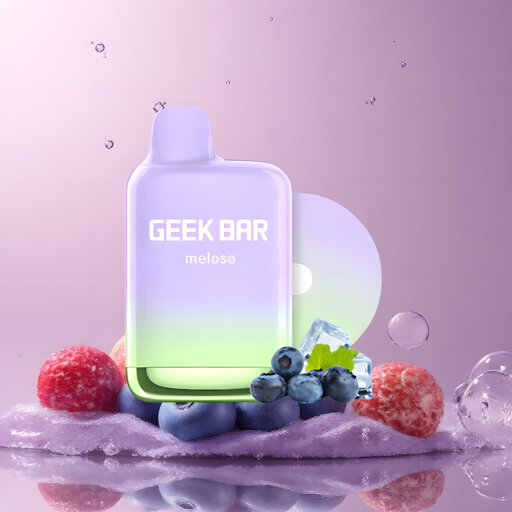 Partihandel Sverige GEEK BAR Meloso Pro 4000 12ml 2% Nikotin Blåbär Dual-Mesh