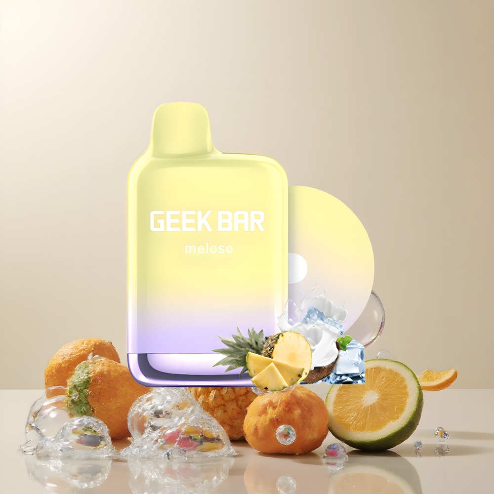 Partihandel Sverige GEEK BAR Meloso Pro 4000 Puffs Ananas Kokos Vape 12ml Dual-Mesh 600mAh