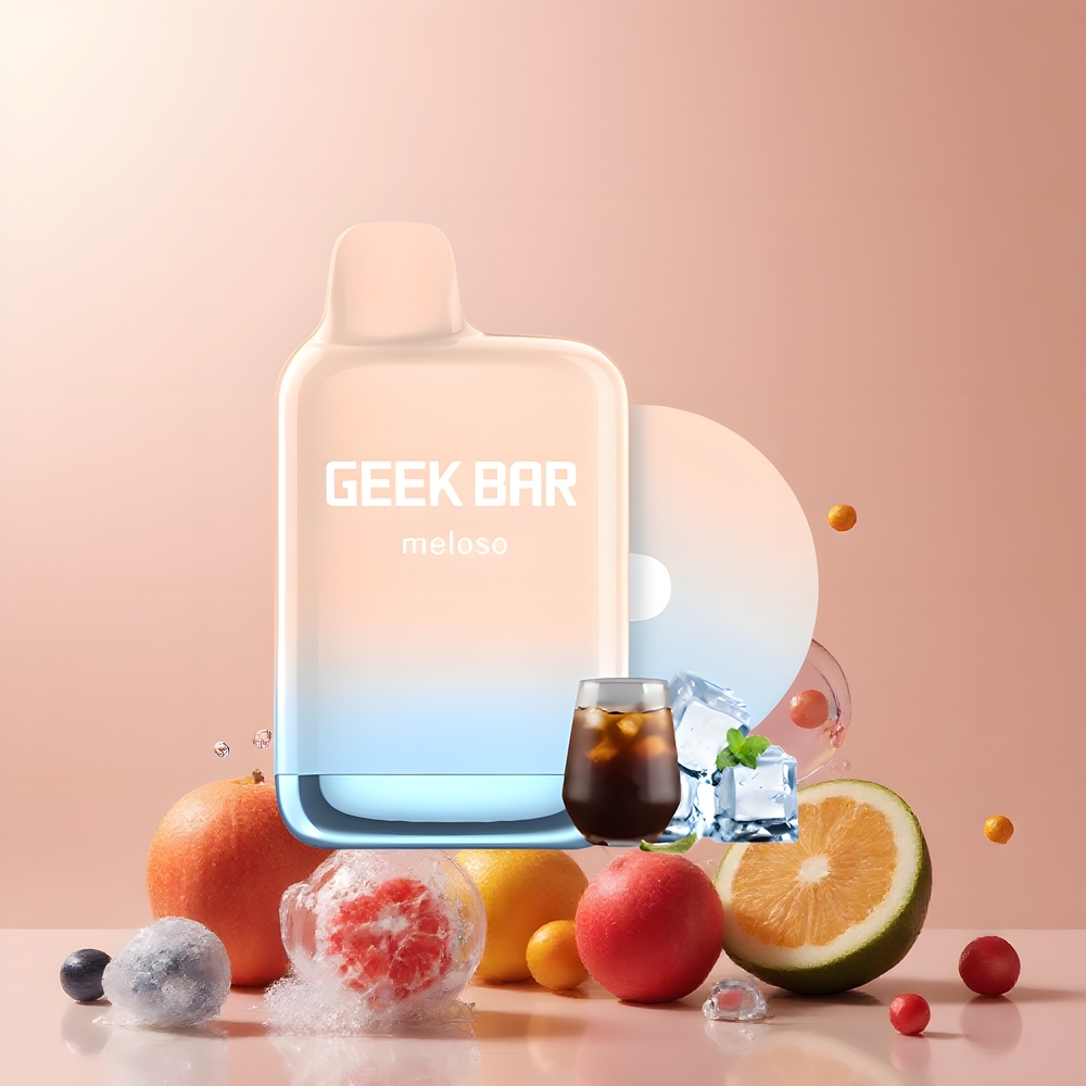 Partihandel Sverige GEEK BAR Meloso Pro 4000 Puffs Engångs Vape Cola Is 12ml 2% Nicotin Dual-Mesh