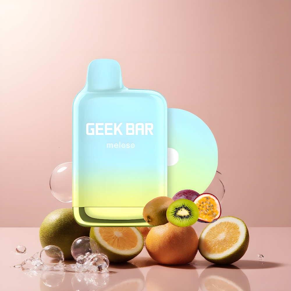 Partihandel Sverige GEEK BAR Meloso Pro 4000 Puffs Engångs Vape Kiwi Passionsfrukt 12ml 600mAh