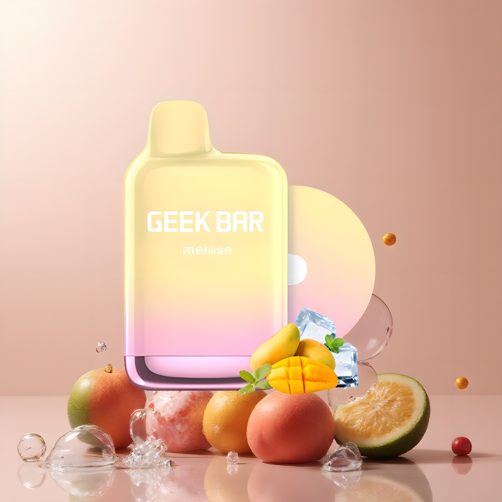 Partihandel Sverige GEEK BAR Meloso Pro 4000 Puffs Engångs Vape Mango Is 12ml 2% Nikotin Dual-Mesh