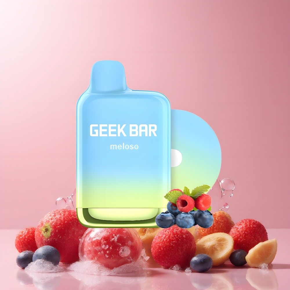 Partihandel Sverige GEEK BAR Meloso Pro 4000 Puffs Engångsvape Blandade Bär 12ml 2% Nikotin Dual-Mesh