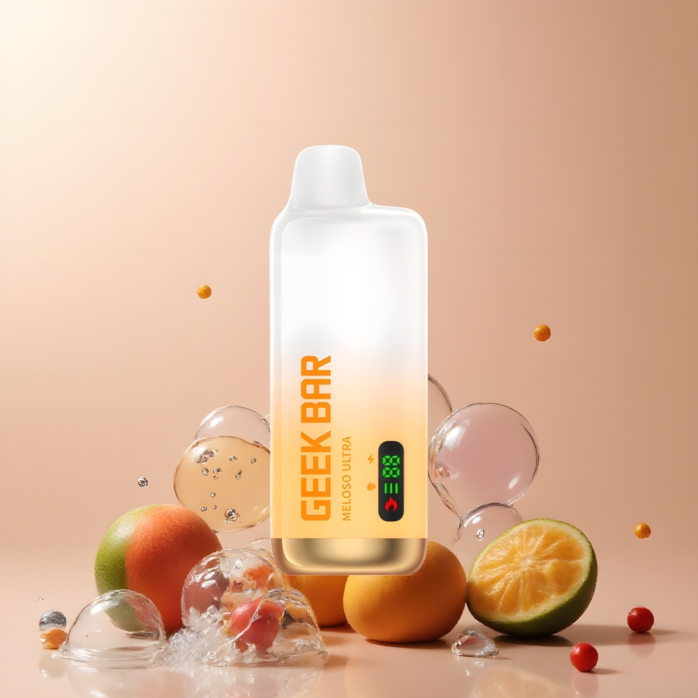 Partihandel Sverige GEEK BAR Meloso Ultra 10000 Puffs 5% Nicotin 630mAh Mexikansk Mango