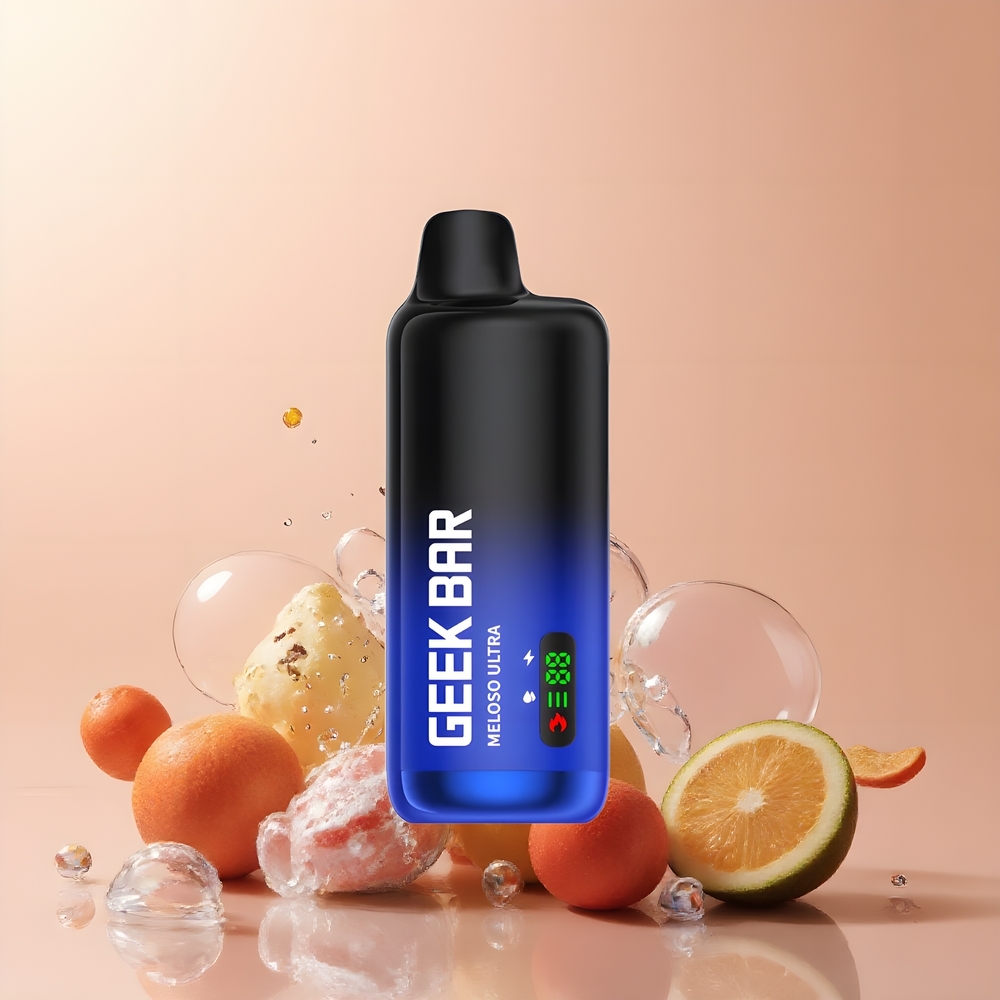 Partihandel Sverige GEEK BAR Meloso Ultra 10000 Puffs 5% USB-C Dual Mesh Grädde Tobak