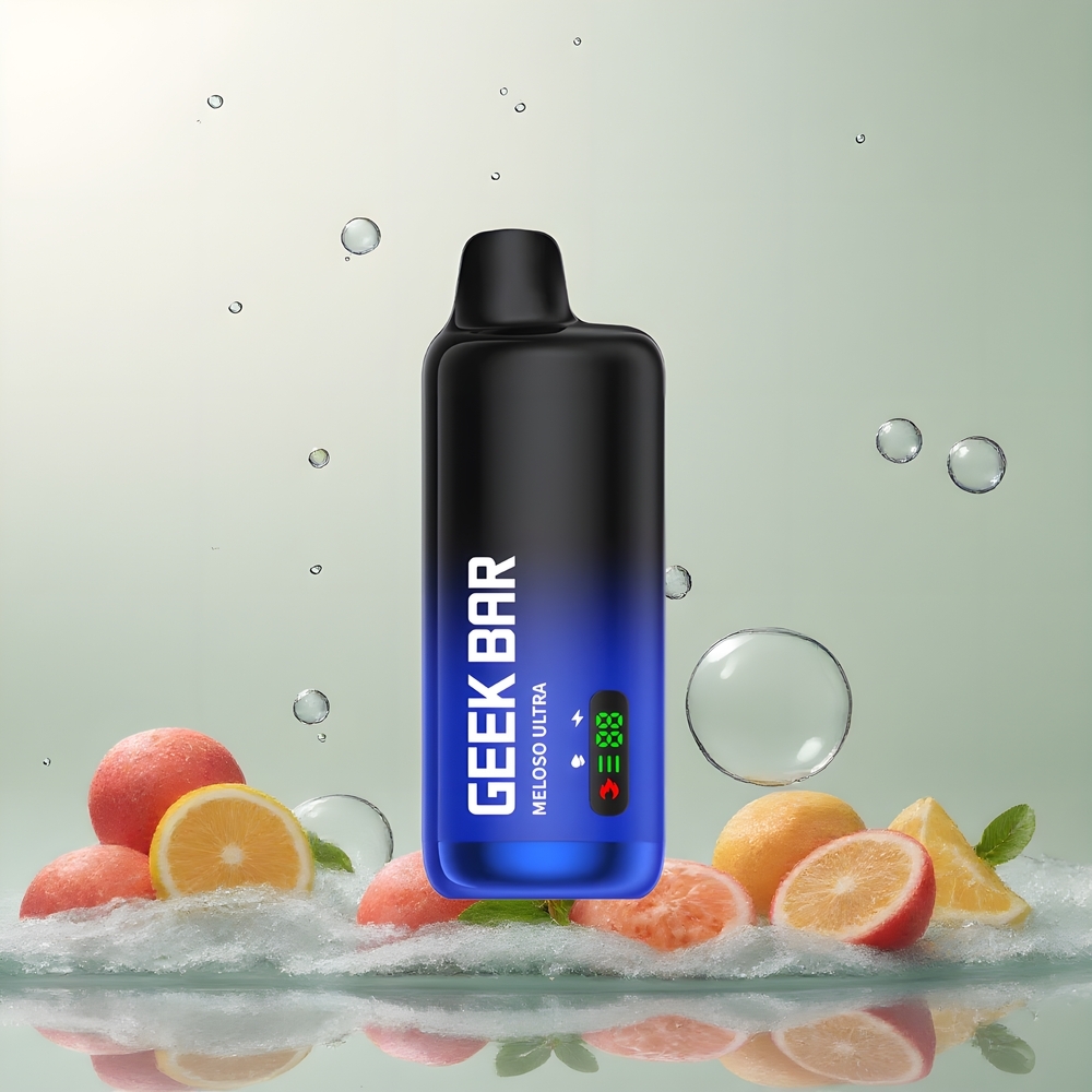 Partihandel Sverige GEEK BAR Meloso Ultra 10000 Puffs 5% USB-C Dual Mesh LED Kylmynta