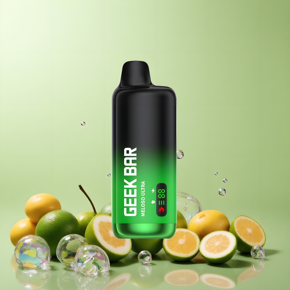 Partihandel Sverige GEEK BAR Meloso Ultra 10000 Smart LED Grönt Te Vape