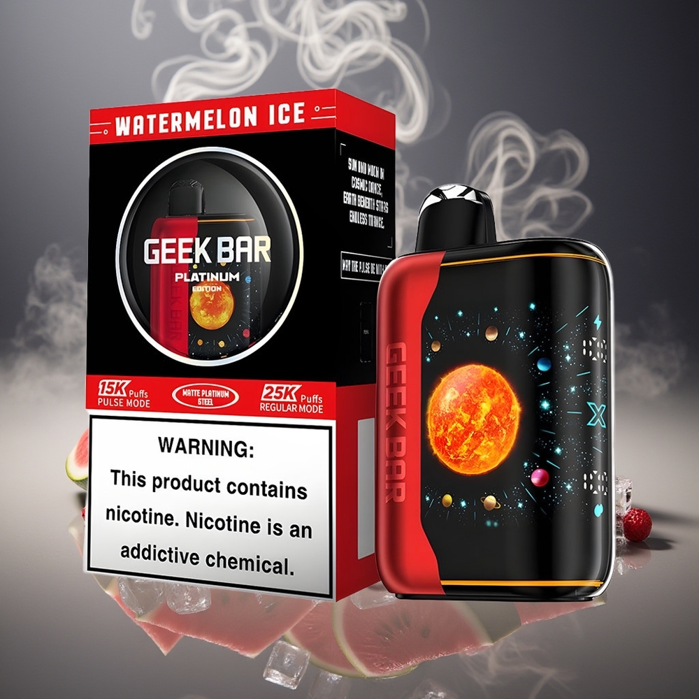 Partihandel Sverige GEEK BAR Platinum Edition 25000 Vattenmelon Is Dual Mesh Coil 20mL