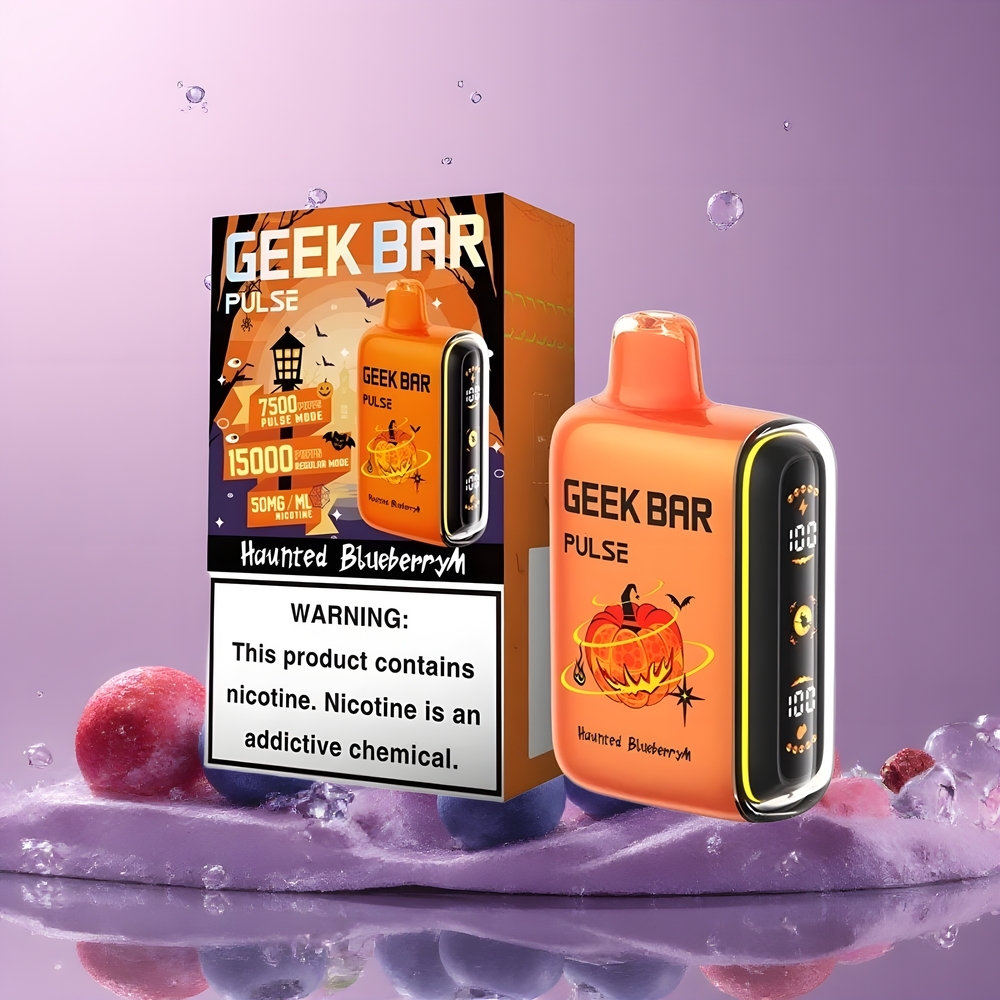 Partihandel Sverige GEEK BAR Pulse 15000 Blåsningar 16ML 5% USB-C Halloween
