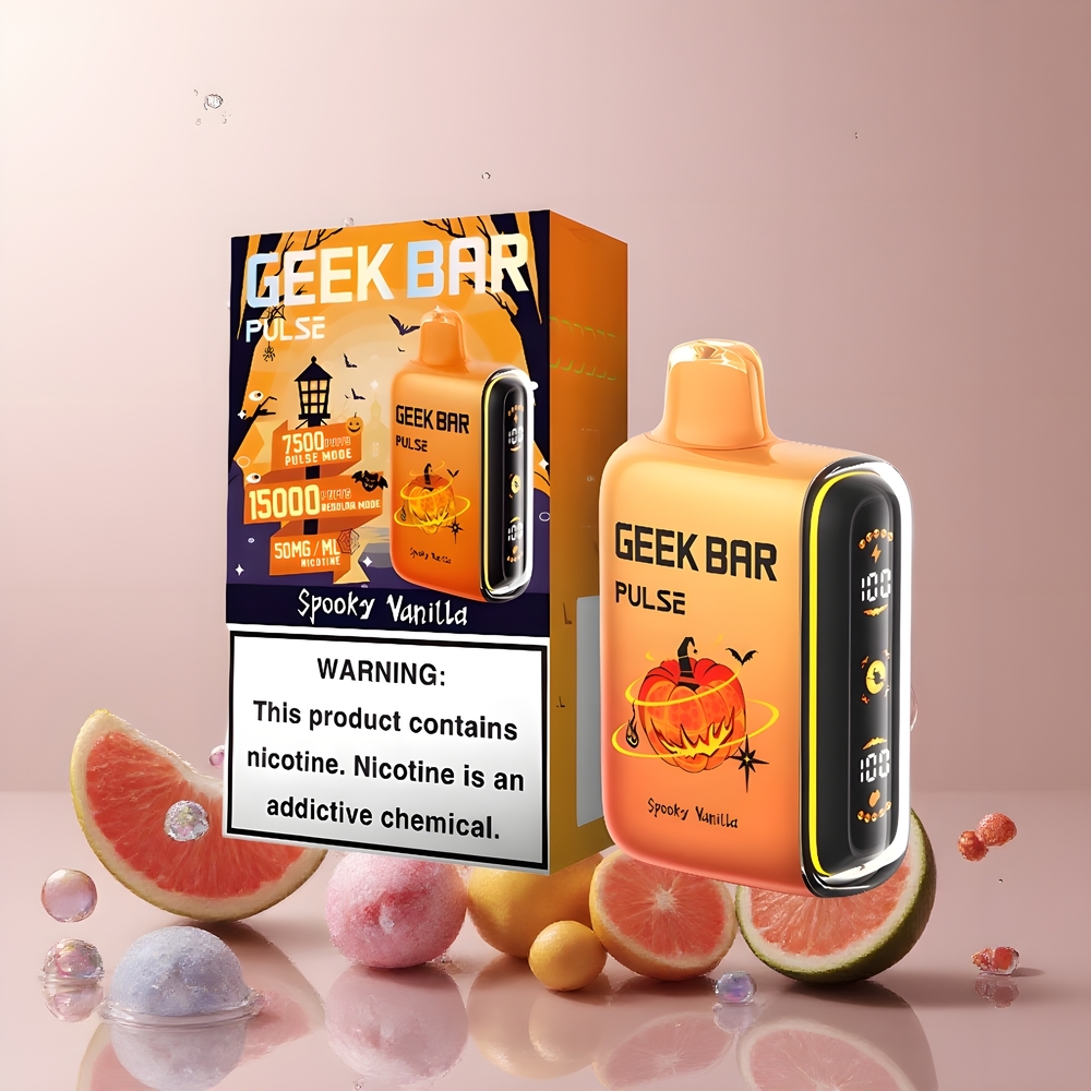 Partihandel Sverige GEEK BAR Pulse 15000 Blåsningar 16ML 5% USB-C Halloween