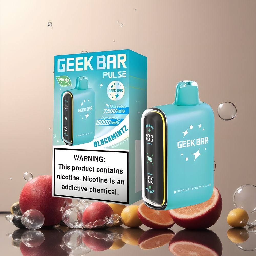 Partihandel Sverige GEEK BAR Pulse 15000 Mynta 16ML 5% USB-C 650mAh Luftflöde