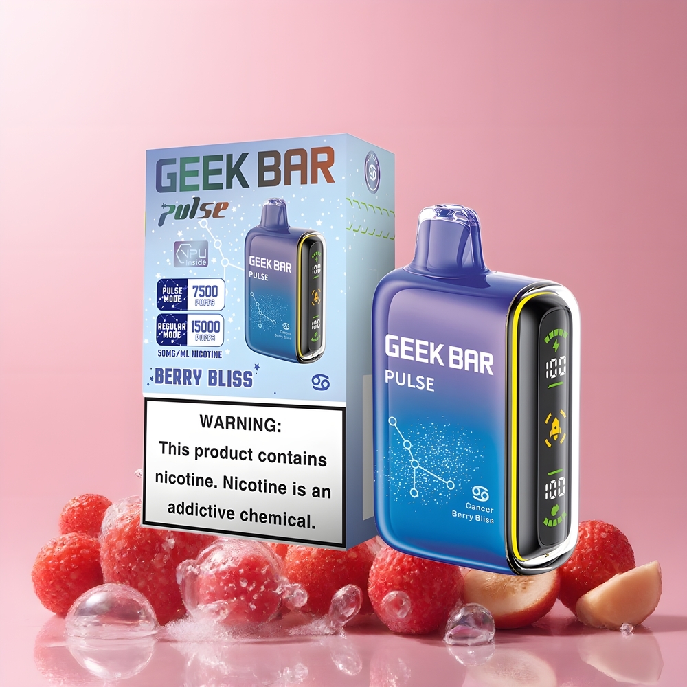 Partihandel Sverige GEEK BAR Pulse 15000 Puffar Vape Zodiac Edition 16ML 5% Nikotin USB-C