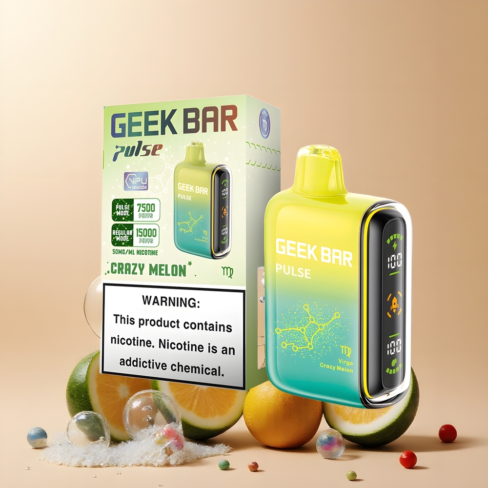 Partihandel Sverige GEEK BAR Pulse 15000 Puffar Vape Zodiac Edition 16ML 5% Nikotin USB-C