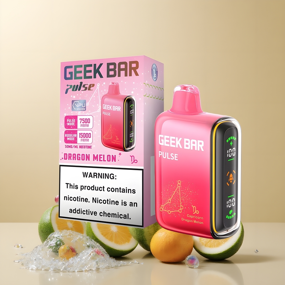 Partihandel Sverige GEEK BAR Pulse 15000 Puffar Vape Zodiac Edition 16ML 5% Nikotin USB-C