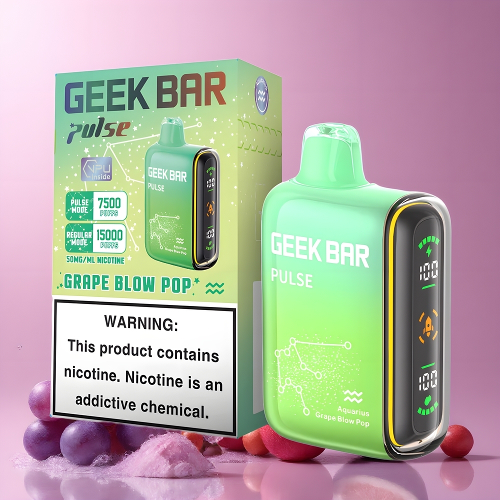 Partihandel Sverige GEEK BAR Pulse 15000 Puffar Vape Zodiac Edition 16ML 5% Nikotin USB-C