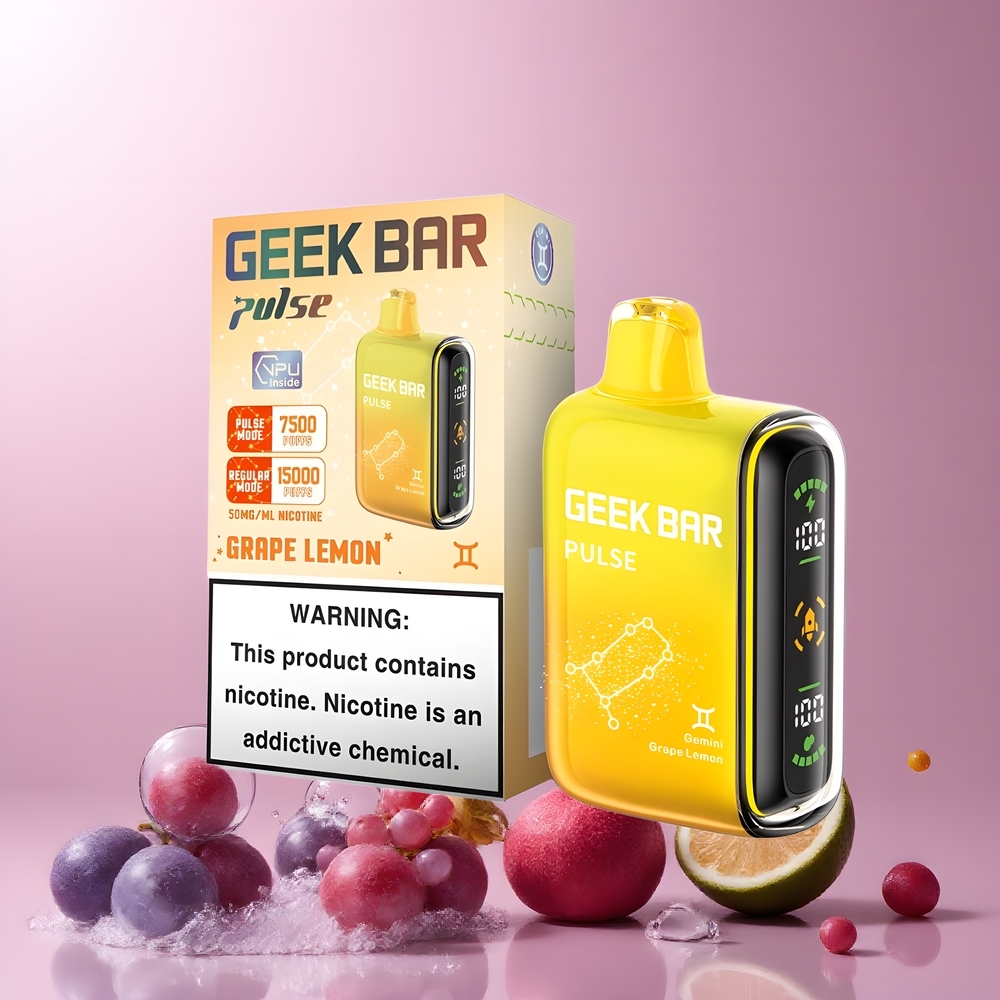 Partihandel Sverige GEEK BAR Pulse 15000 Puffar Vape Zodiac Edition 16ML 5% Nikotin USB-C