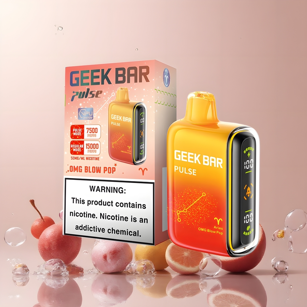 Partihandel Sverige GEEK BAR Pulse 15000 Puffar Vape Zodiac Edition 16ML 5% Nikotin USB-C