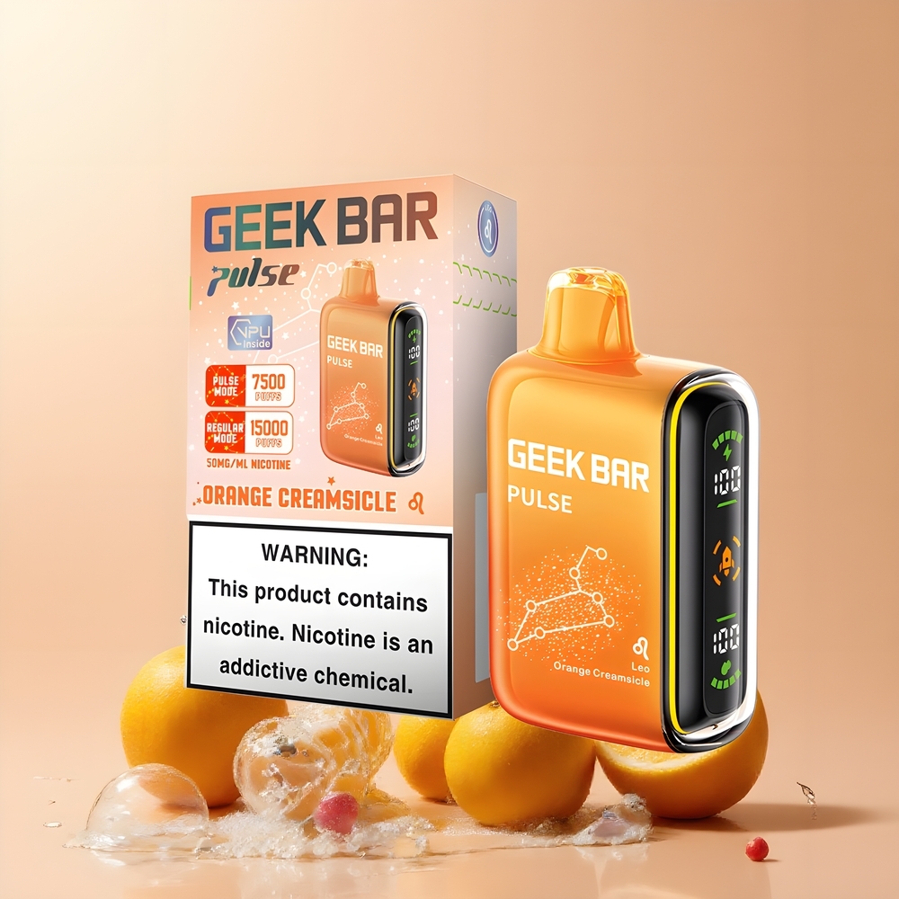 Partihandel Sverige GEEK BAR Pulse 15000 Puffar Vape Zodiac Edition 16ML 5% Nikotin USB-C