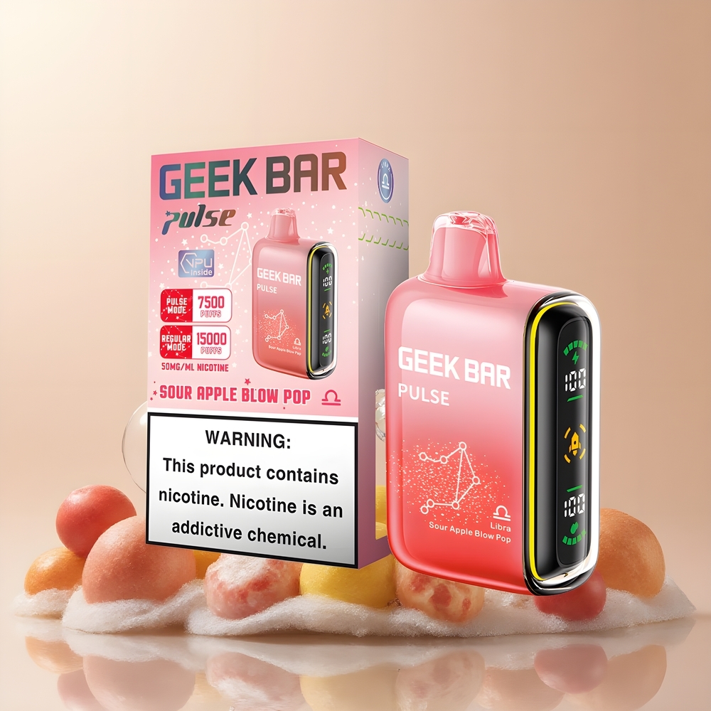 Partihandel Sverige GEEK BAR Pulse 15000 Puffar Vape Zodiac Edition 16ML 5% Nikotin USB-C