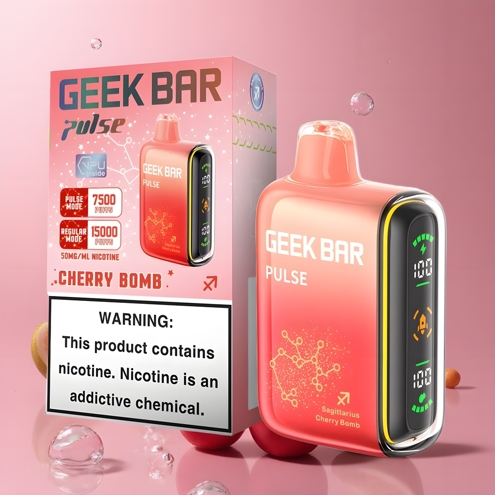 Partihandel Sverige GEEK BAR Pulse 15000 Puffar Vape Zodiac Edition 16ML 5% Nikotin USB-C