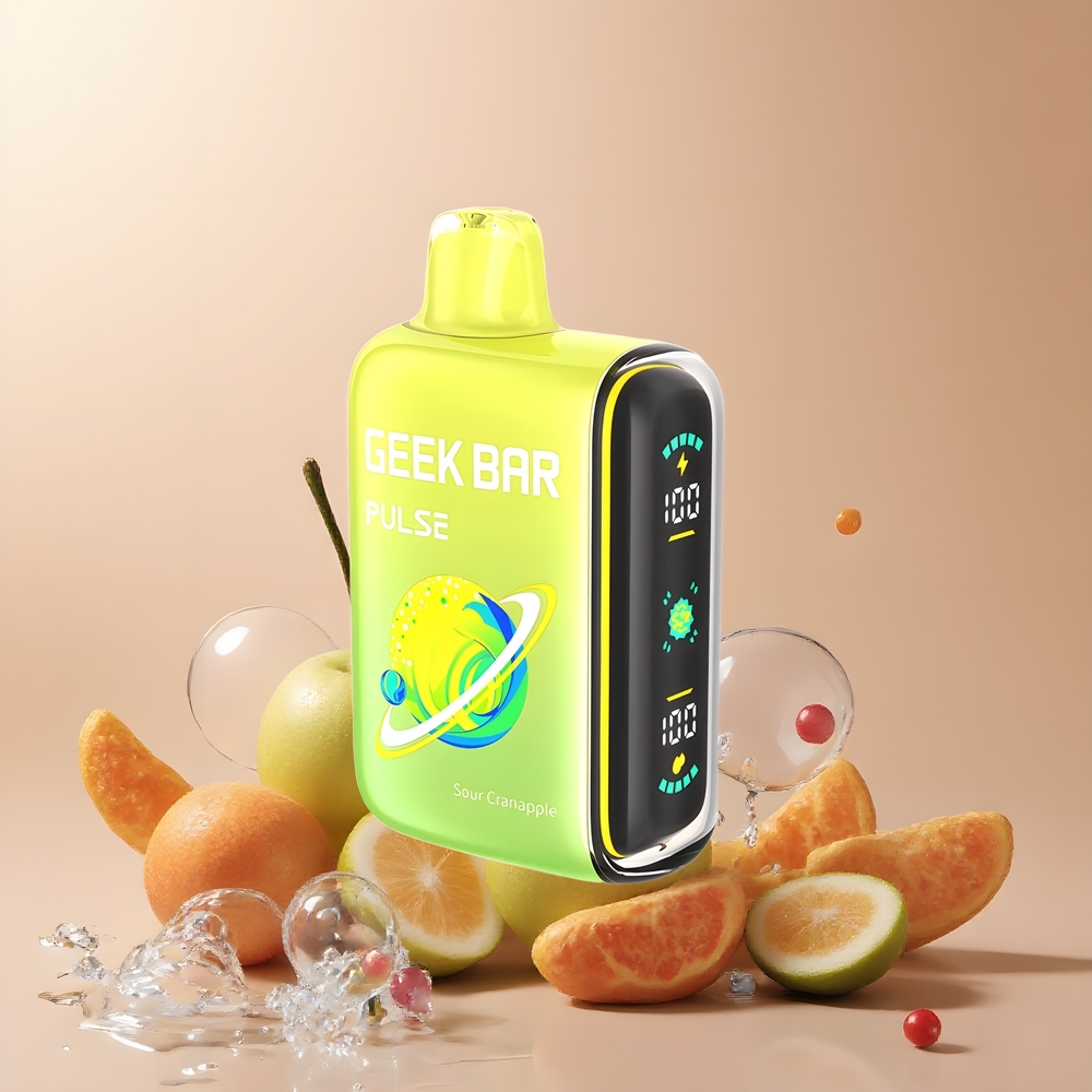 Partihandel Sverige GEEK BAR Pulse 15000 Puffs Engångsvape Sur Edition 16ML 5% USB-C