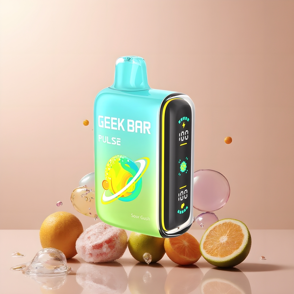 Partihandel Sverige GEEK BAR Pulse 15000 Puffs Engångsvape Sur Edition 16ML 5% USB-C