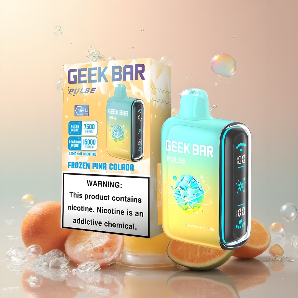 Partihandel Sverige GEEK BAR Pulse 15000 Puffs Fryst Edition 16ML 5% USB-C