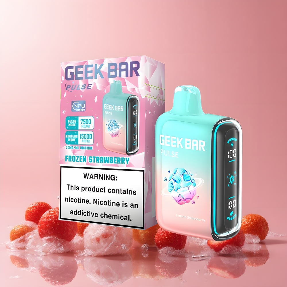 Partihandel Sverige GEEK BAR Pulse 15000 Puffs Fryst Edition 16ML 5% USB-C