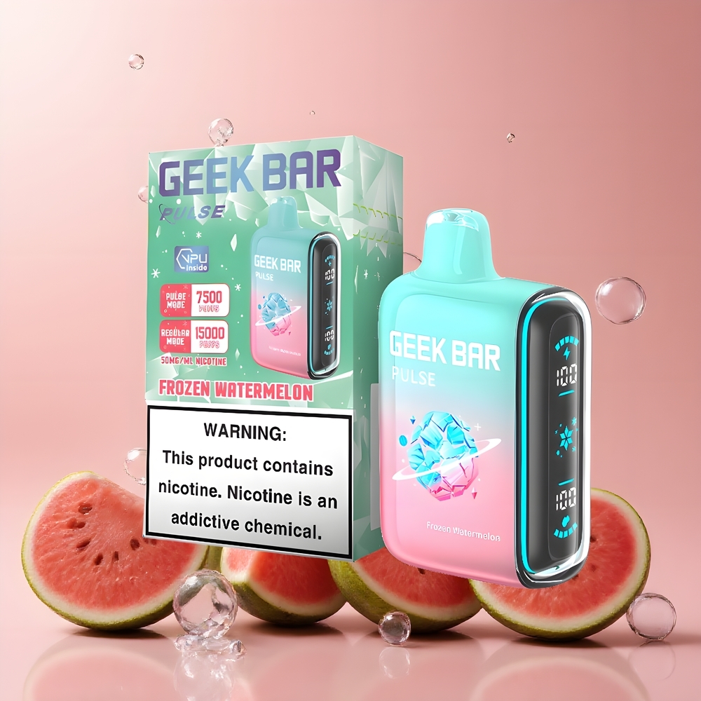 Partihandel Sverige GEEK BAR Pulse 15000 Puffs Fryst Edition 16ML 5% USB-C