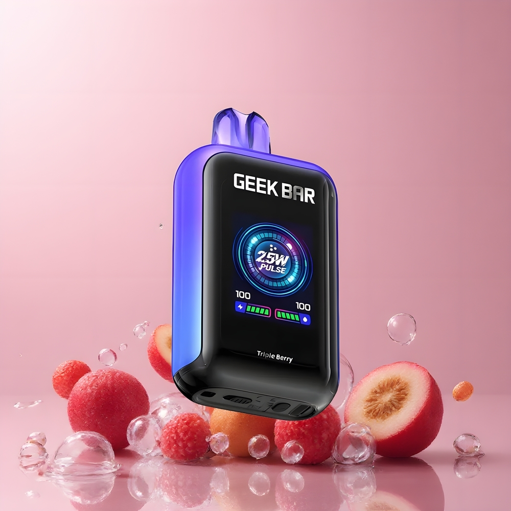 Partihandel Sverige GEEK BAR Skyview 25000 Puffar Engångs Vape Trippelbär 16mL 5% 800mAh Dual Mesh