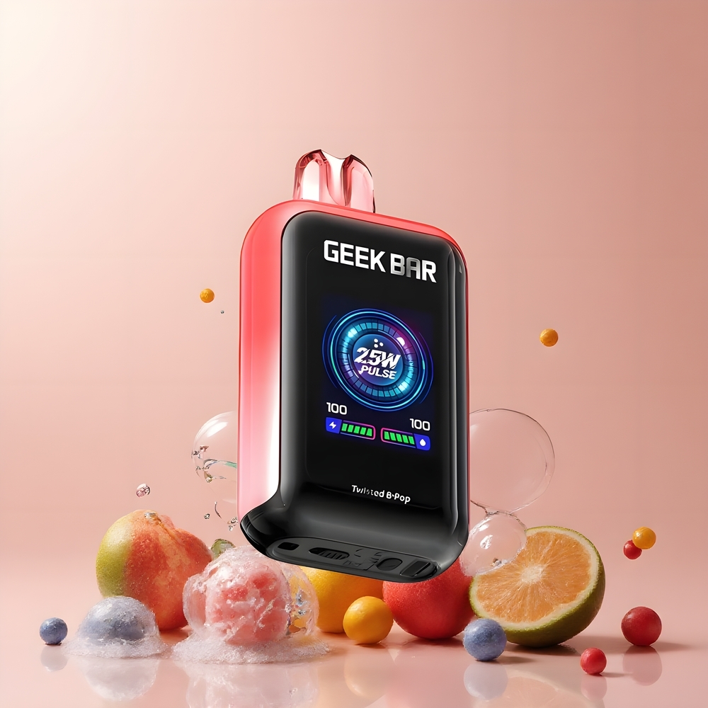 Partihandel Sverige GEEK BAR Skyview 25000 Puffs 16mL 50mg 800mAh TFT Skärm Dual Mesh Coil