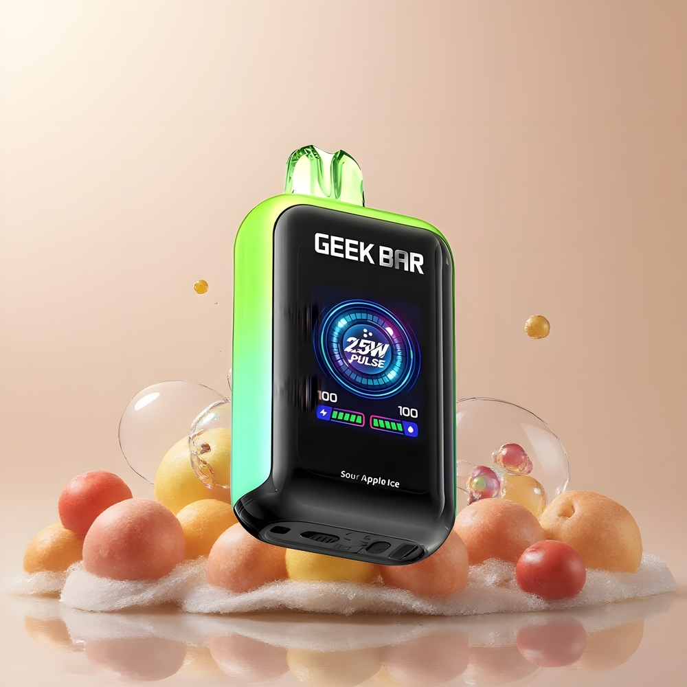 Partihandel Sverige GEEK BAR Skyview 25000 Puffs Engångs Vape Suräpple Is 16mL 5% 800mAh