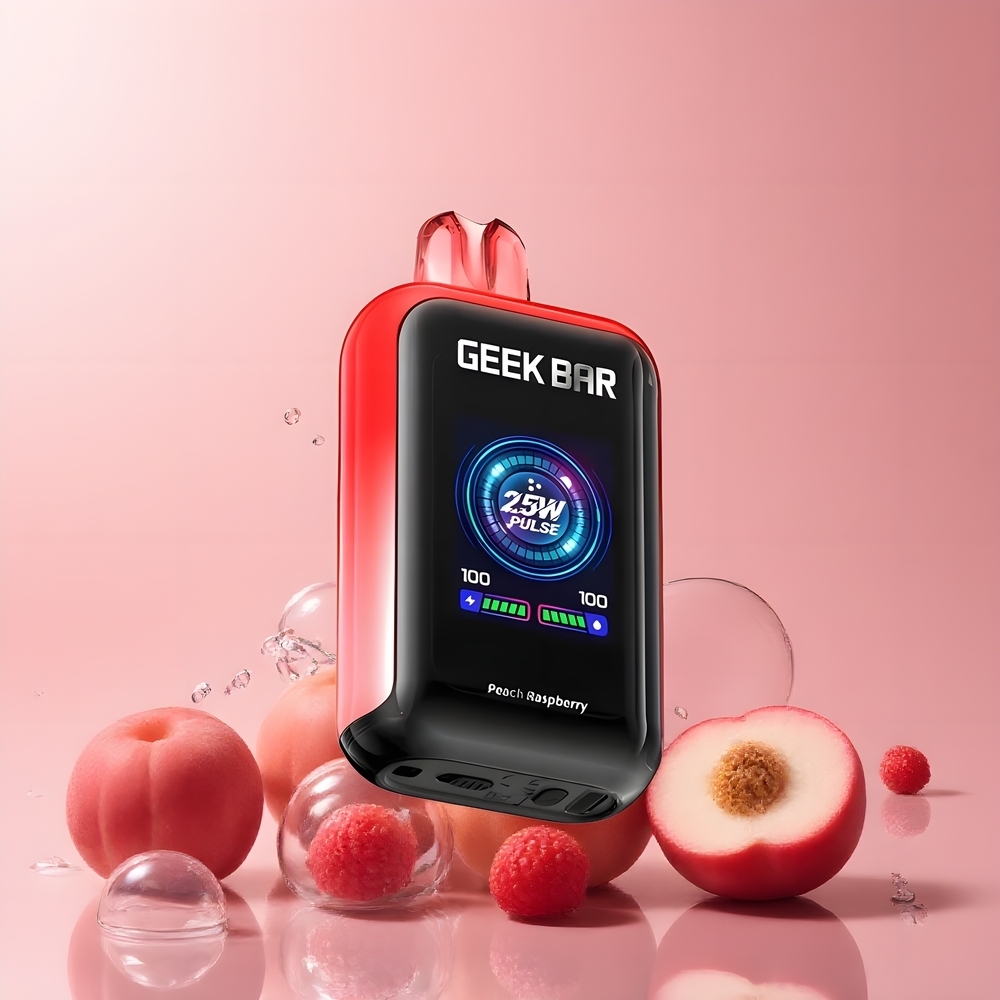Partihandel Sverige GEEK BAR Skyview 25000 Puffs Engångsvape Persika Hallon 16mL 5% 800mAh Dual Mesh