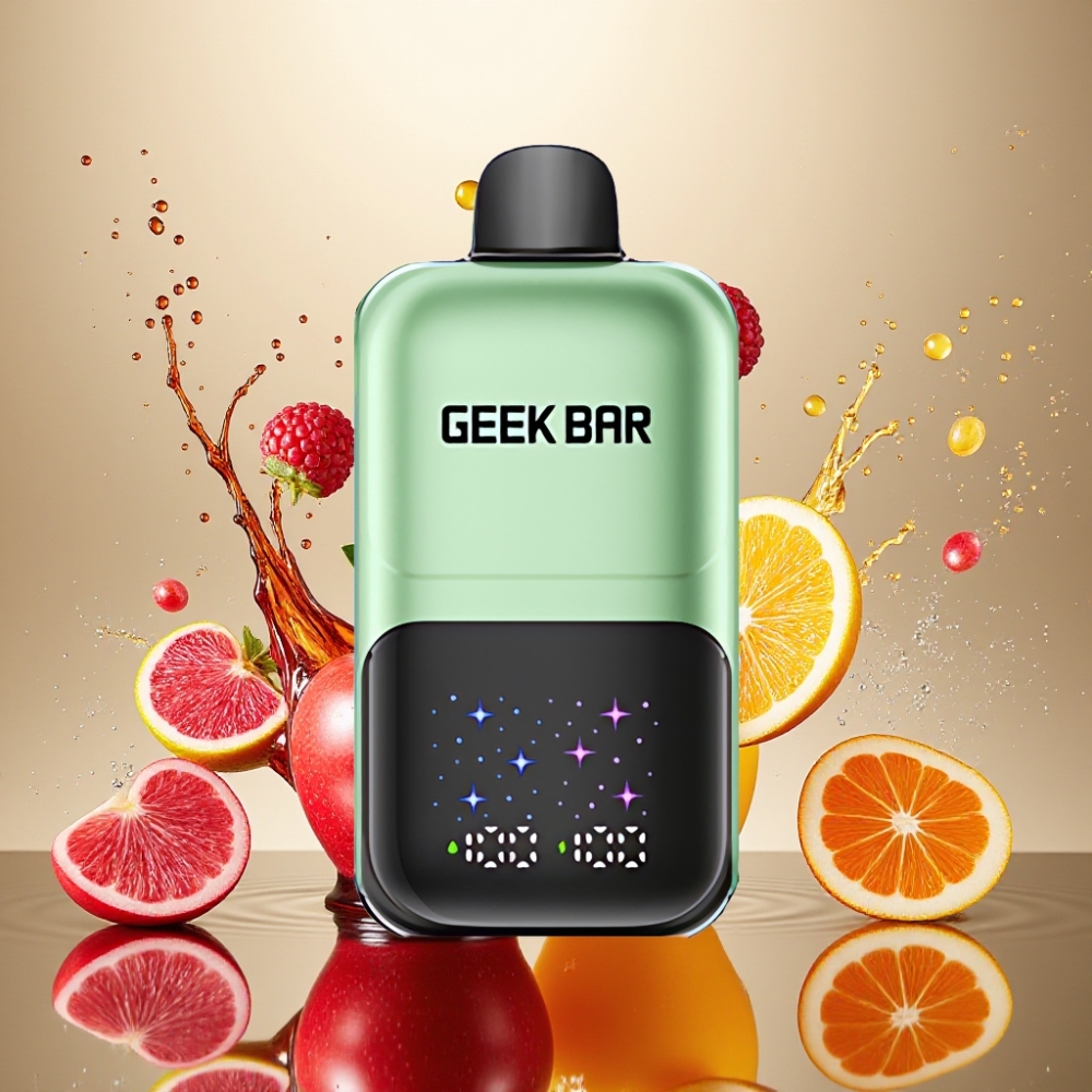 Partihandel Sverige GEEKBAR 2GO 50000 Puffs 20ml Dubbel Äpple A&B Interaktiv Stor Skärm