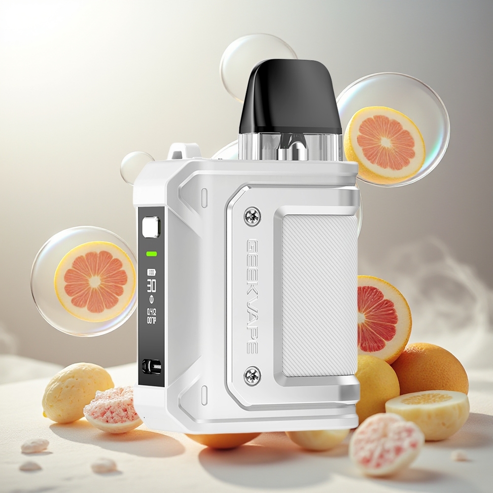 Partihandel Sverige GeekVape Aegis Hero Q Kit Vit 30W 1300mAh 3ml 0.4-1.2 Ohm