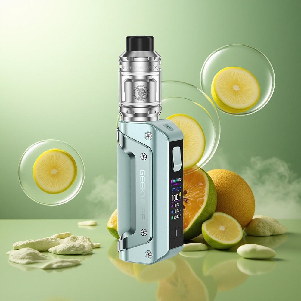 Partihandel Sverige GeekVape Aegis Solo 3 Kit Gröna IP68 Leakproof Top Airflow 18650