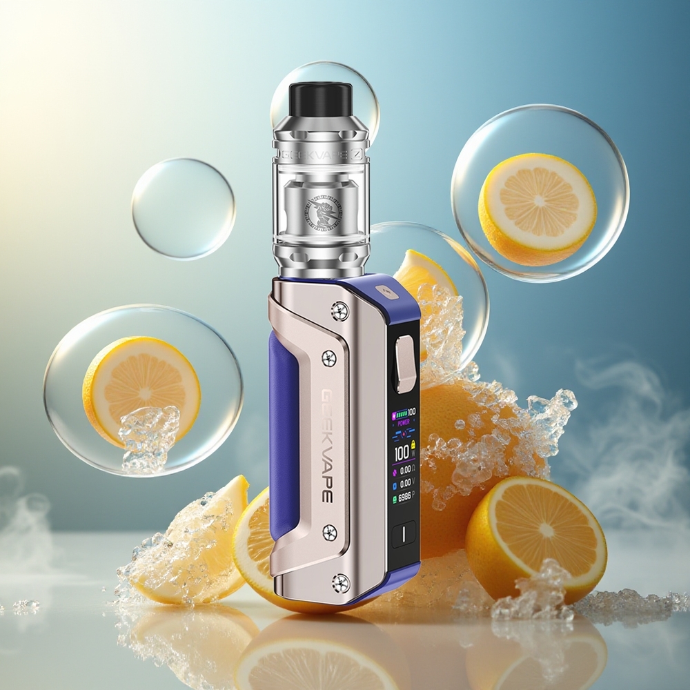 Partihandel Sverige GeekVape Aegis Solo 3 Kit Gul Blå SMART POWER BOOSTING IP68 Leakproof 18650